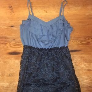 Blue & Black Dressy Dress